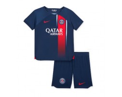Paris Saint-Germain babykläder Hemmatröja barn 2023-24 Korta ärmar (+ Korta byxor)